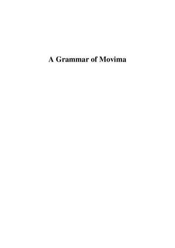خرید و دانلود نسخه کامل کتاب A grammar of Movima_68bdf048d5f7f.jpeg خرید و دانلود نسخه کامل کتاب A grammar of Movima