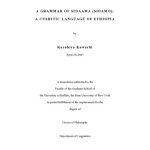 خرید و دانلود نسخه کامل کتاب A grammar of Sidaama (Sidamo), a Cushitic language of Ethiopia