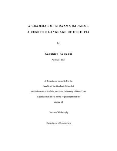 خرید و دانلود نسخه کامل کتاب A grammar of Sidaama (Sidamo), a Cushitic language of Ethiopia_68bb61a8586e7.jpeg خرید و دانلود نسخه کامل کتاب A grammar of Sidaama (Sidamo), a Cushitic language of Ethiopia