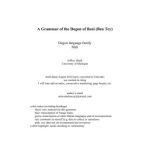 خرید و دانلود نسخه کامل کتاب A Grammar of the Dogon of Beni (Ben Tey)