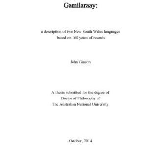 خرید و دانلود نسخه کامل کتاب A Grammar of Yuwaalaraay and Gamilaraay