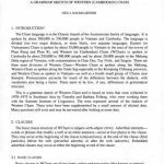 خرید و دانلود نسخه کامل کتاب A Grammar Sketch of Western (Cambodian) Cham