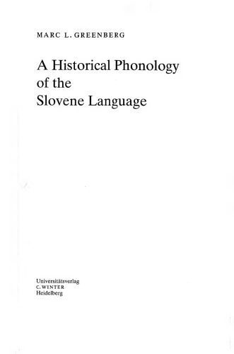 خرید و دانلود نسخه کامل کتاب A historical phonology of the Slovene language_68bcb1d484d29.jpeg خرید و دانلود نسخه کامل کتاب A historical phonology of the Slovene language