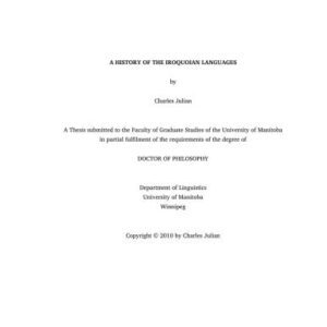 خرید و دانلود نسخه کامل کتاب A History of the Iroquoian Languages