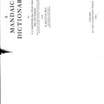 خرید و دانلود نسخه کامل کتاب A Mandaic dictionary