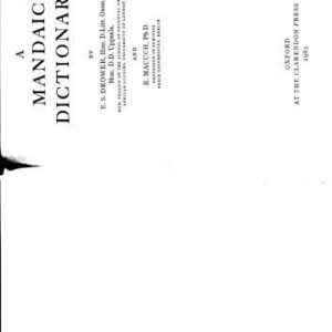 خرید و دانلود نسخه کامل کتاب A Mandaic dictionary