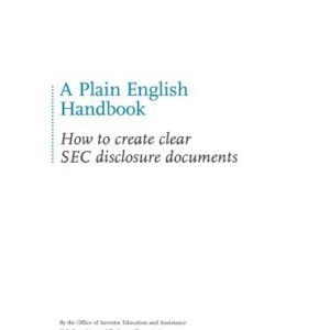 خرید و دانلود نسخه کامل کتاب A Plain English Handbook – How to create clear SEC disclosure documents