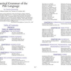 خرید و دانلود نسخه کامل کتاب A Practical Grammar of the Pāli Language
