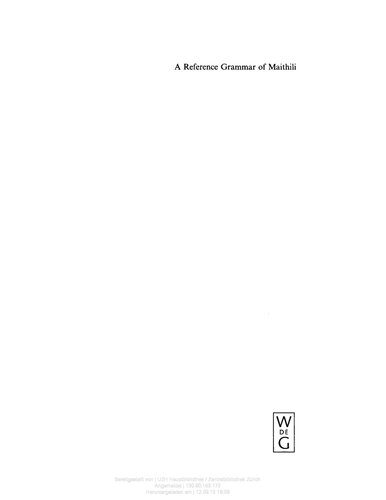 خرید و دانلود نسخه کامل کتاب A Reference Grammar of Maithili_68b800d6c8fc3.jpeg خرید و دانلود نسخه کامل کتاب A Reference Grammar of Maithili