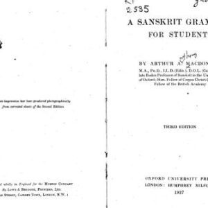 خرید و دانلود نسخه کامل کتاب A Sanskrit grammar for students