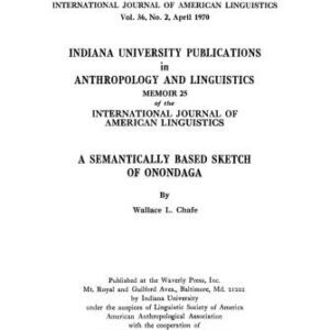 خرید و دانلود نسخه کامل کتاب A Semantically Based Sketch of Onondaga