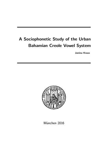 خرید و دانلود نسخه کامل کتاب A Sociophonetic Study of the Urban Bahamian Creole Vowel System_68be96b034718.jpeg خرید و دانلود نسخه کامل کتاب A Sociophonetic Study of the Urban Bahamian Creole Vowel System
