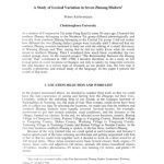 خرید و دانلود نسخه کامل کتاب A study of lexical variation in seven Zhuang dialects