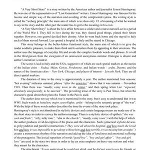 خرید و دانلود نسخه کامل کتاب A Stylistic Analysis of A Very Short Story by E. Hemingway