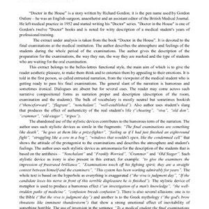 خرید و دانلود نسخه کامل کتاب A Stylistic Analysis of an extract from the Doctor in the House by R. Gordon