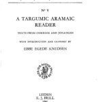 خرید و دانلود نسخه کامل کتاب A Targumic Aramaic Reader : Texts from Onkelos and Jonathan