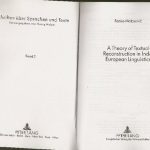 خرید و دانلود نسخه کامل کتاب A Theory of Textual Reconstruction in Indo-European Linguistics