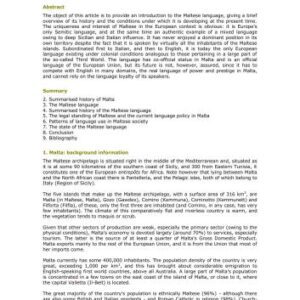 خرید و دانلود نسخه کامل کتاب A view of the linguistic situation in Malta