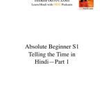 خرید و دانلود نسخه کامل کتاب Absolute Beginner. Hindi Podcast 3/3