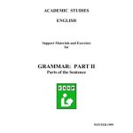 خرید و دانلود نسخه کامل کتاب Academic Studies English – Grammar: Parts of the Sentence
