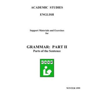 خرید و دانلود نسخه کامل کتاب Academic Studies English – Grammar: Parts of the Sentence