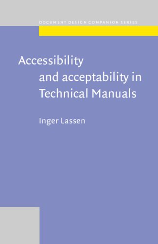 خرید و دانلود نسخه کامل کتاب Accessibility and Acceptability in Technical Manuals: A Survey of Style and Grammatical Metaphor (Document Design Companion Series, V. 4)_68c0e950431c8.jpeg خرید و دانلود نسخه کامل کتاب Accessibility and Acceptability in Technical Manuals: A Survey of Style and Grammatical Metaphor (Document Design Companion Series, V. 4)