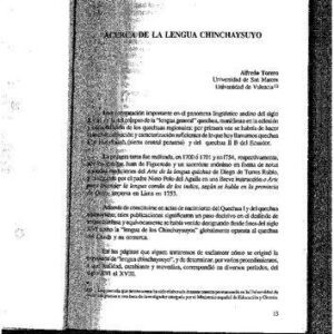 خرید و دانلود نسخه کامل کتاب Acerca de la lengua Chinchaysuyo (Quechua)