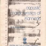 خرید و دانلود نسخه کامل کتاب Acoustic characteristics of Kannada
