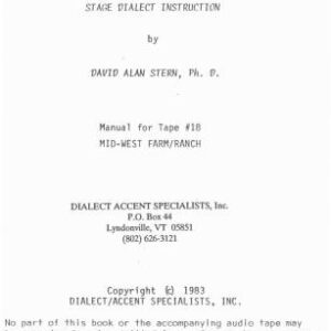 خرید و دانلود نسخه کامل کتاب Acting With An Accent: Midwest Farm Ranch