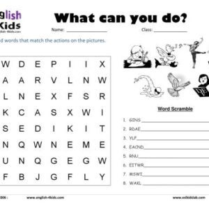 خرید و دانلود نسخه کامل کتاب Action verbs (word puzzles)
