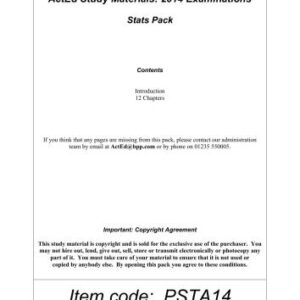 خرید و دانلود نسخه کامل کتاب Actuarial CT Subjects ActEd (IFoA)