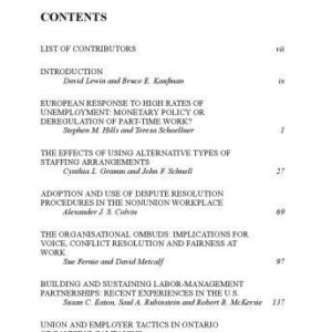 خرید و دانلود نسخه کامل کتاب Advances in Industrial and Labor Relations, Volume 13
