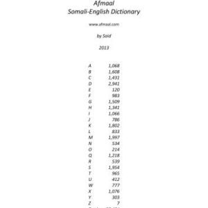 خرید و دانلود نسخه کامل کتاب Afmaal Somali-English Dictionary