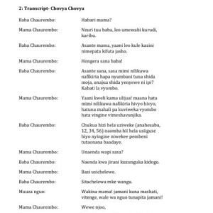 خرید و دانلود نسخه کامل کتاب African Proverbs Project. Kiswahili Proverbs. Lesson 02. Chovya chovya