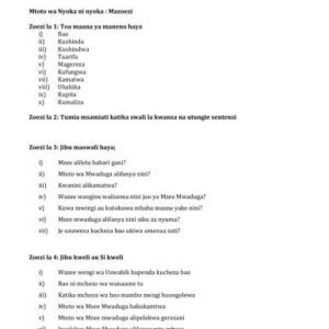 خرید و دانلود نسخه کامل کتاب African Proverbs Project. Kiswahili Proverbs. Lesson 05. Mtoto wa nyoka ni nyoka