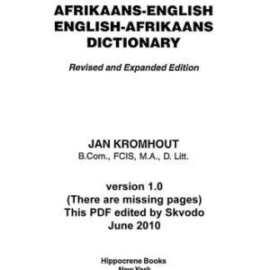 خرید و دانلود نسخه کامل کتاب Afrikaans-English, English-Afrikaans dictionary