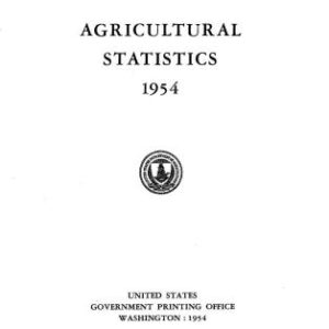 خرید و دانلود نسخه کامل کتاب Agricultural statistics 1954