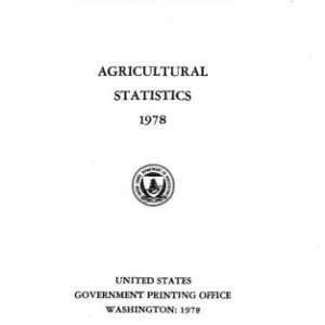 خرید و دانلود نسخه کامل کتاب Agricultural statistics 1978