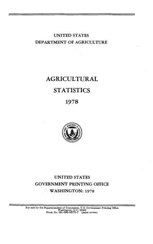 خرید و دانلود نسخه کامل کتاب Agricultural statistics 1978_68cba7ffdbaa1.jpeg خرید و دانلود نسخه کامل کتاب Agricultural statistics 1978