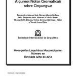 خرید و دانلود نسخه کامل کتاب Algumas Notas Gramaticais sobre Cinyungwe