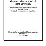 خرید و دانلود نسخه کامل کتاب Algumas notas gramaticais sobre Echuwabu