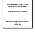 خرید و دانلود نسخه کامل کتاب Algumas notas gramaticais sobre Makhuwa-Imeetto