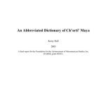 خرید و دانلود نسخه کامل کتاب An Abbreviated Dictionary of Ch’orti’ Maya