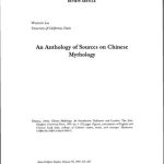 خرید و دانلود نسخه کامل کتاب An Anthology Of Sources On Chinese Mythology