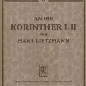 خرید و دانلود نسخه کامل کتاب An die Korinther I-II
