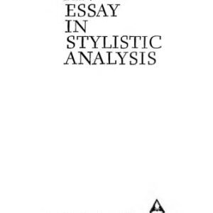 خرید و دانلود نسخه کامل کتاب An essay in stylistic analysis