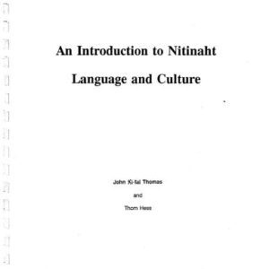 خرید و دانلود نسخه کامل کتاب An Introduction to Nitinaht Language and Culture