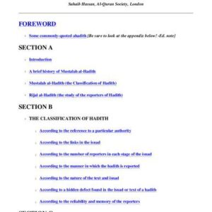 خرید و دانلود نسخه کامل کتاب An Introduction to the Science of Hadith