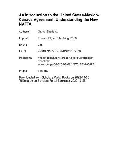 خرید و دانلود نسخه کامل کتاب An Introduction to the United States-Mexico- Canada Agreement: Understanding the New NAFTA_68c81a8ebfd26.jpeg خرید و دانلود نسخه کامل کتاب An Introduction to the United States-Mexico- Canada Agreement: Understanding the New NAFTA