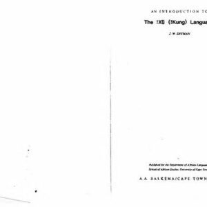 خرید و دانلود نسخه کامل کتاب An introduction to the !Xũ (!Kung) language